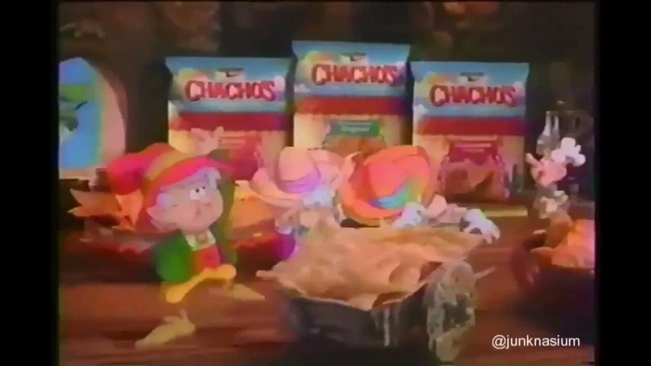 "90s Keebler Chachos Flour Tortilla Chips Mexican Jingle" Commercial (1993)