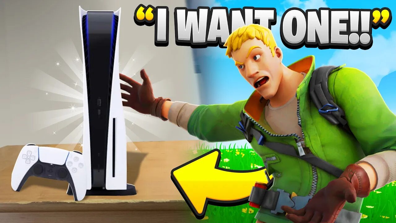 I Trolled Him With Playstation 5 In Fortnite..