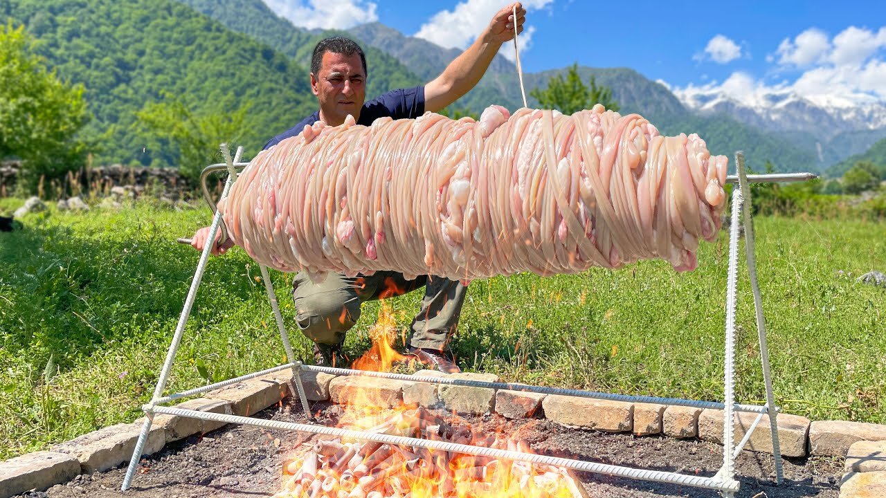 A Turkish Dish Of Delicious Meat Wrapped In Lamb Intestines! How To Cook Guts?