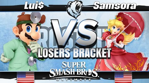 Lui$ (Doctor Mario/Fox) vs. eUnited | Samsora (Peach) - Top 48 - Frostbite 2019