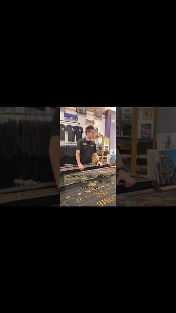 Don't say seven on a craps table. #craps #casino #casinofunny