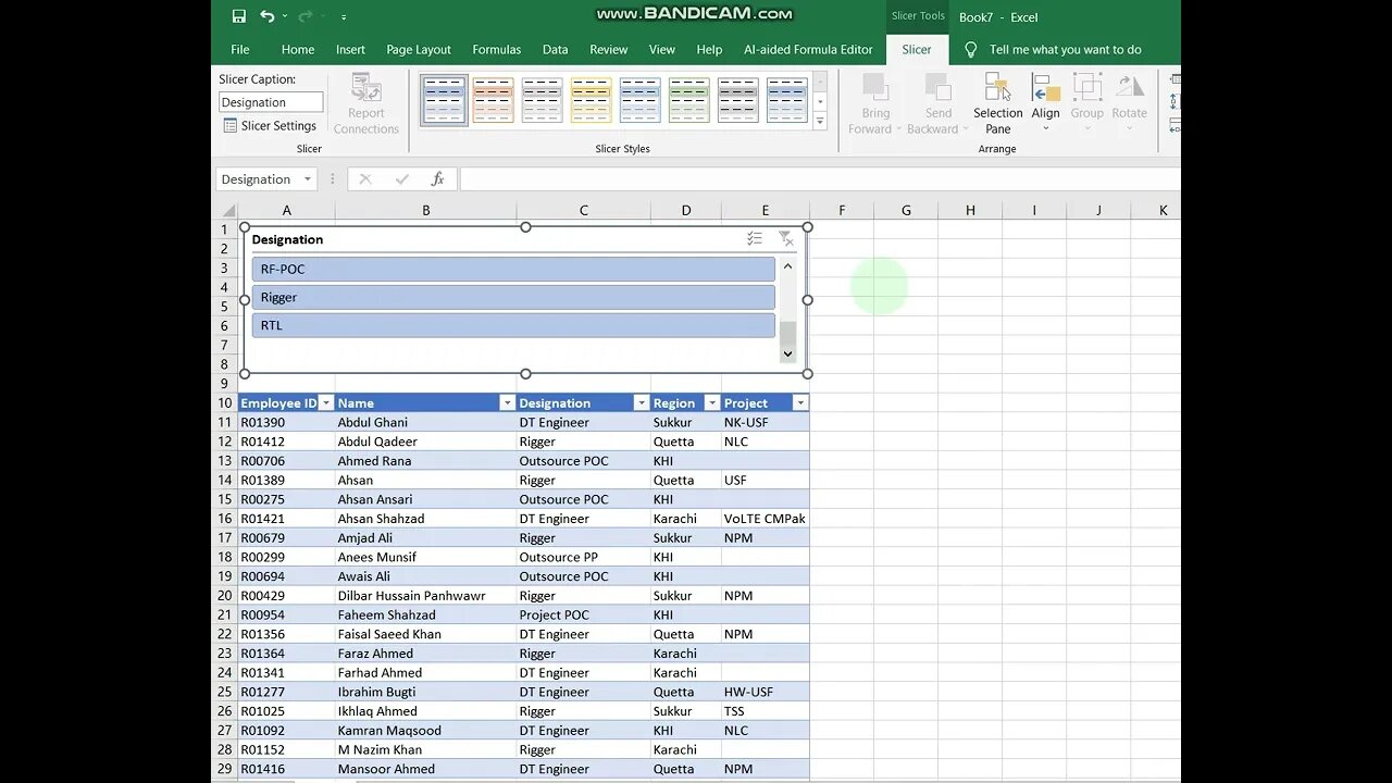 New way to filter your data #slicer #excel #formulaexcel #tutorialforbeginners #boost