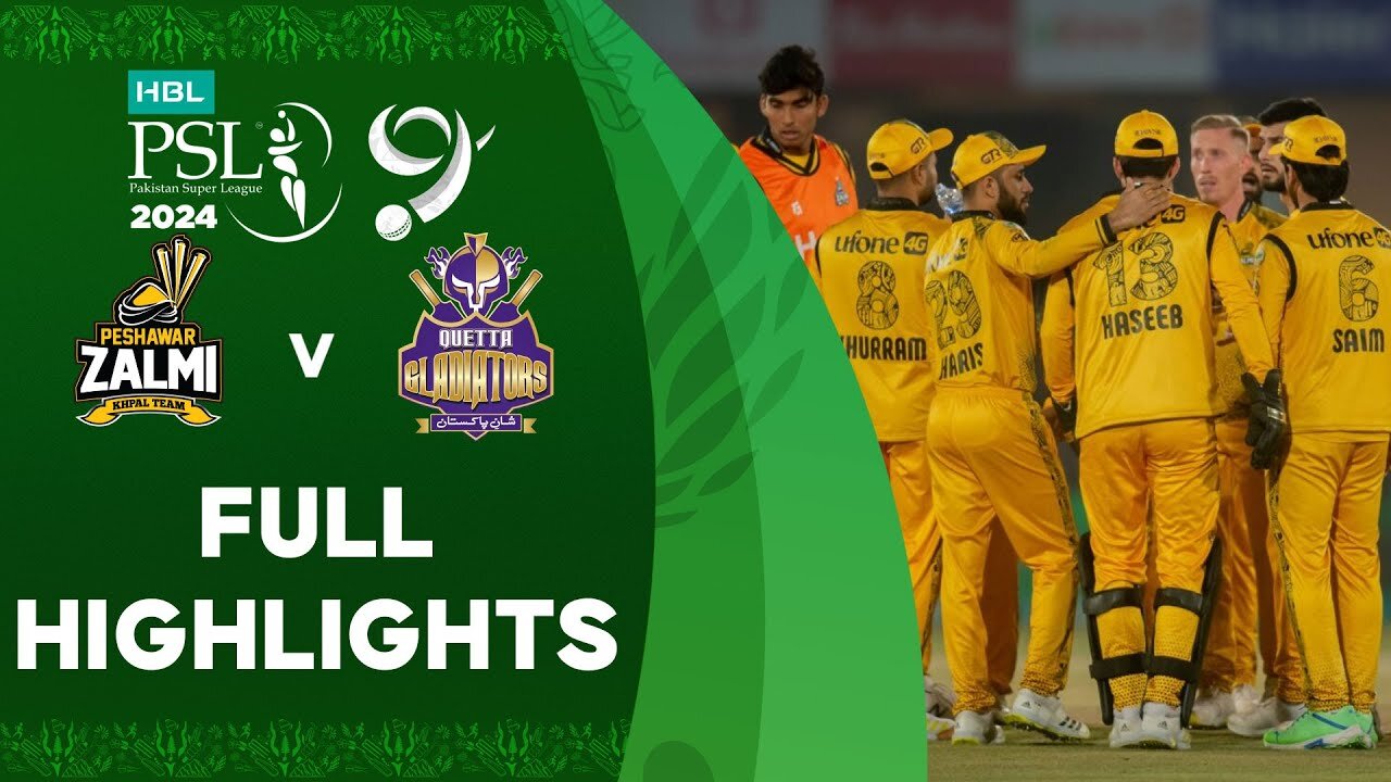 Full Highlights _ Peshawar Zalmi vs Quetta Gladiators _ Match 25 _ HBL PSL 9 _ M1Z2U