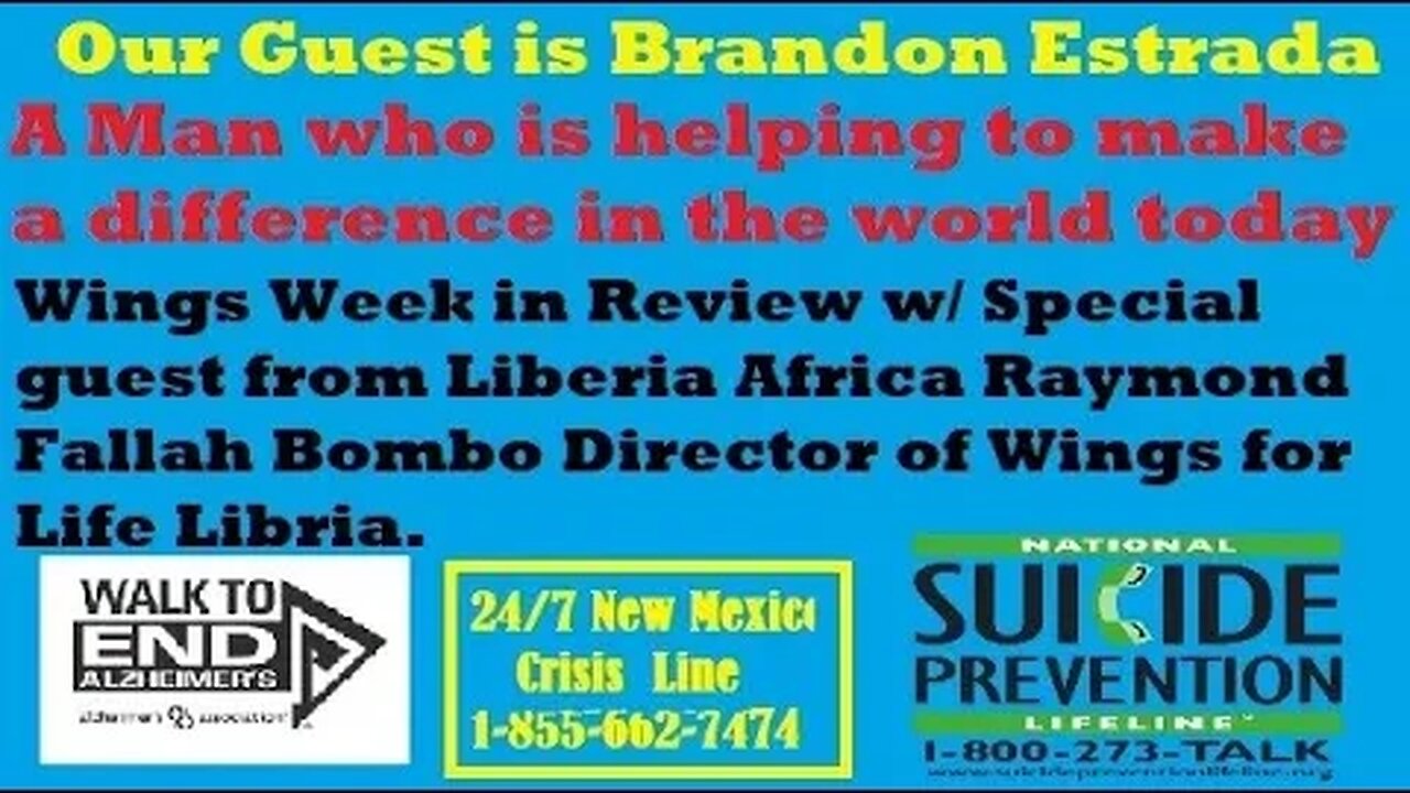 Wings Week in Review w' Guest Brandon Estrada from Peak behavior Nm & Raymond Bombo in Liberia