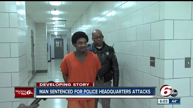 Man who shot at IMPD headquarters in 2016 sentenced to 37 years