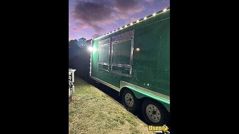 NEW - 2024 8' x 24' Kitchen Food Concession Trailer with Pro-Fire Suppression