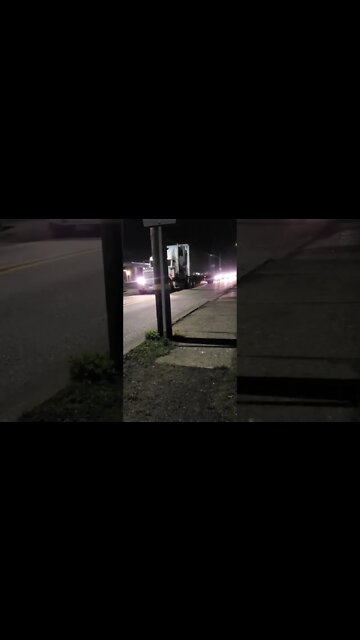 truck had to turn around