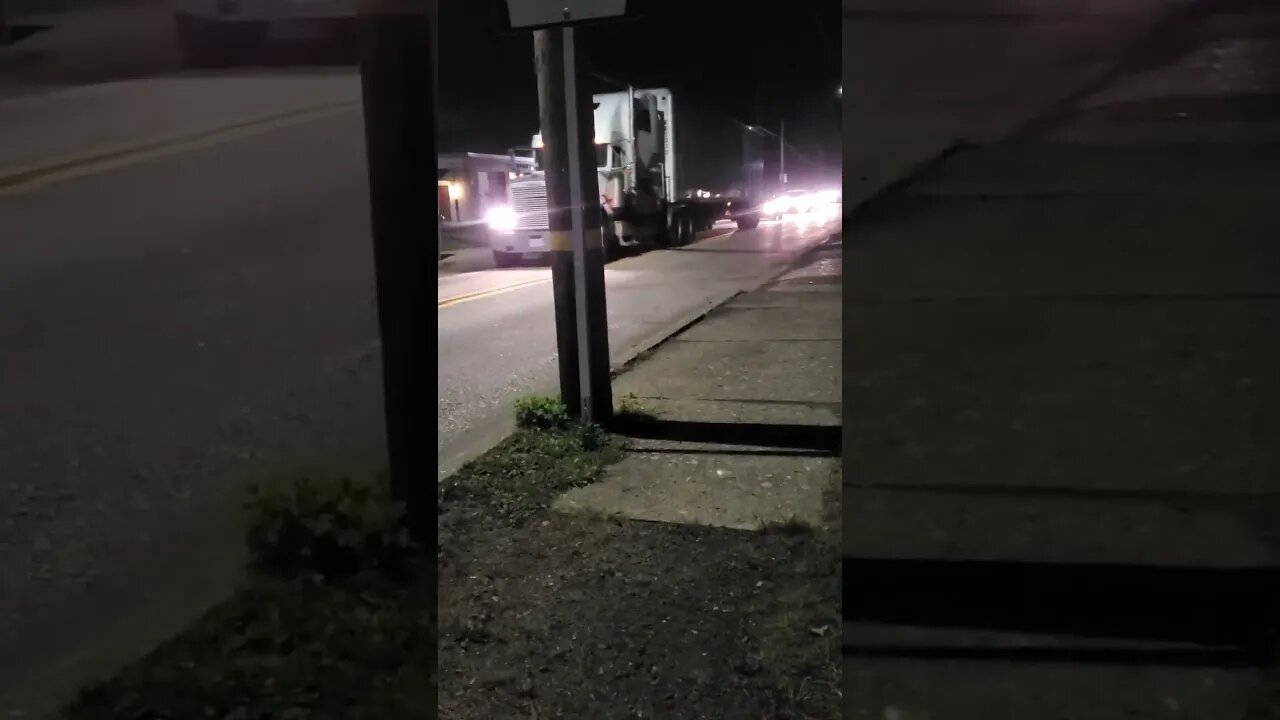 truck had to turn around