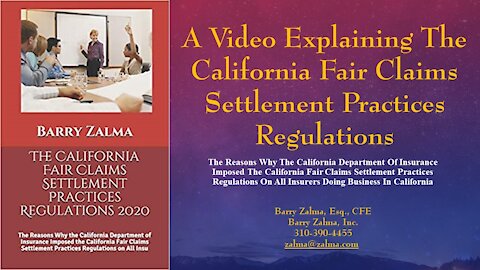 California fair Claims Settlement Practices Regulations