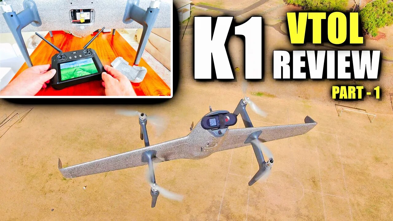 VTOL Parrot DISCO Killer? HEQ Swan K1 PRO Review aka FOXTECH H-WING - Part 1 - Unbox, Inspect, Setup