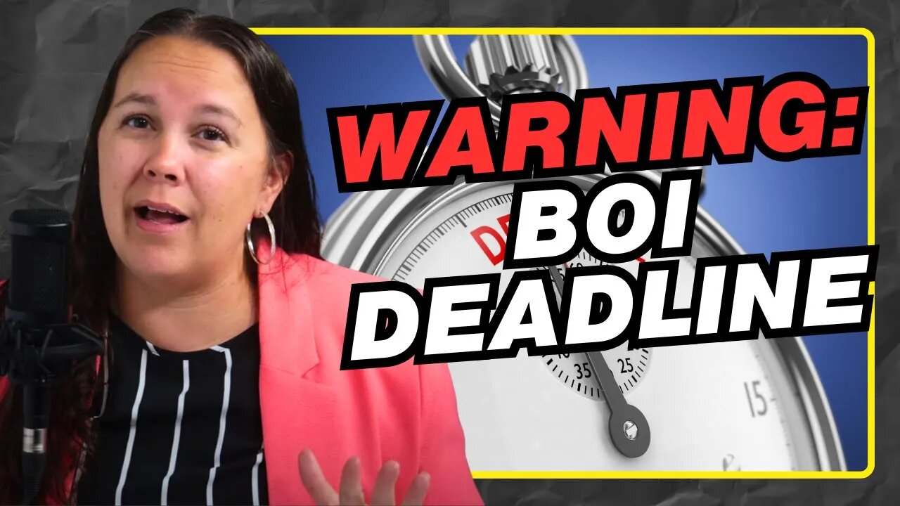 Business Owners BEWARE 🚨 The BOI Reporting Deadline Could Cost You BIG!