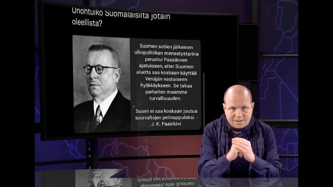 J.K.Paasikivi: Suomi ei saa koskaan joutua suurvaltojen pelinappulaksi