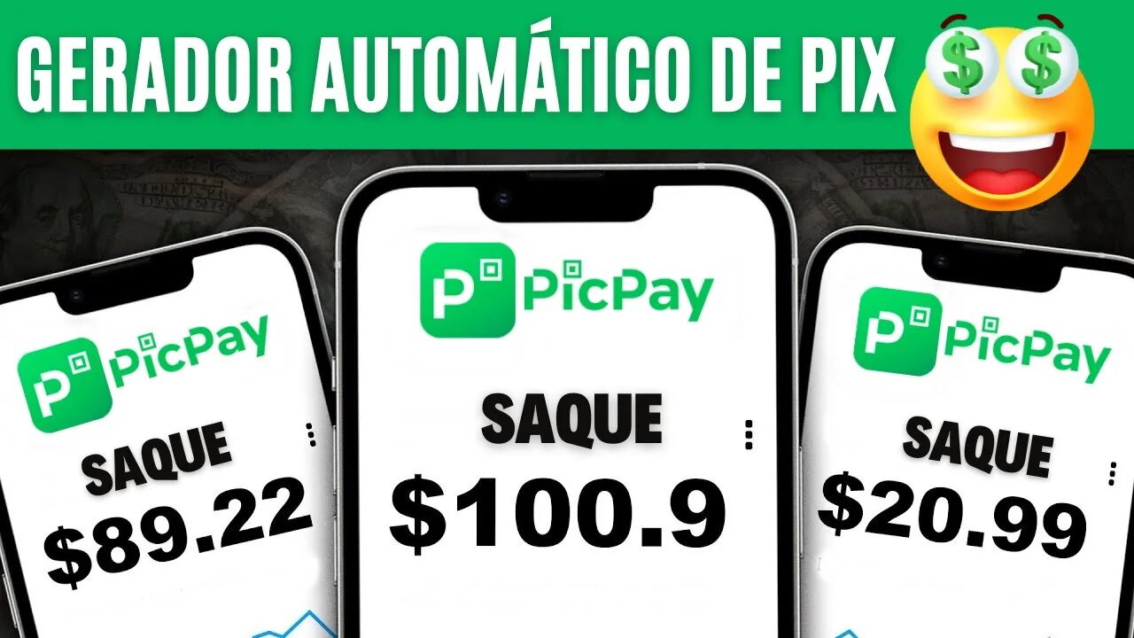 Gerador de Pix Pagou R$80,00 no Piloto Automático [COMPROVADO] Ganhar Dinheiro no Pix