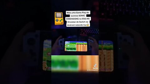 SONIC DIMENSIONS rodando liso no Egg NS Emulator Switch Android 4.0.8 está incrível 😱