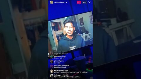 Rich Homie Quan Instagram Live. Old Quan Is Back On His Grindr & Reveal His Twitch Account 19.01.23.