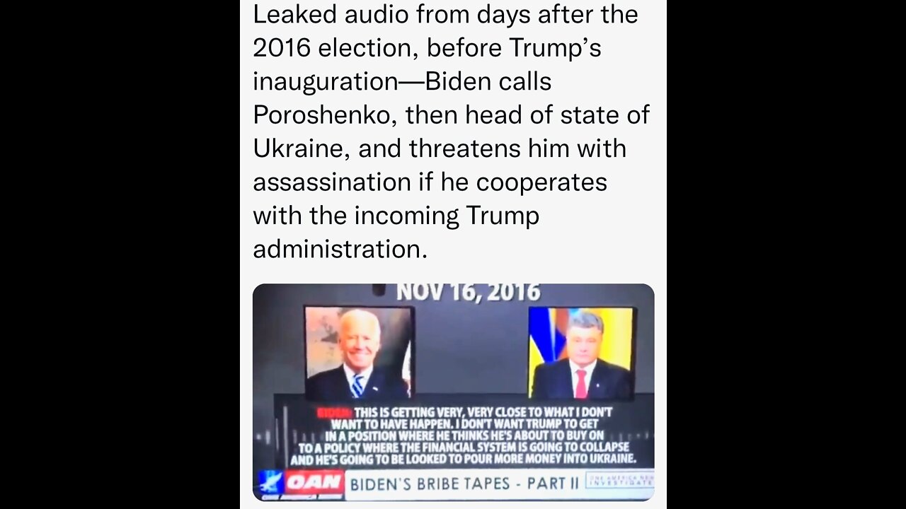 Biden Bribe Tapes