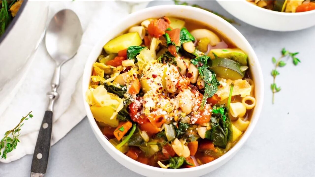 Immunity Boosting Recipe MINESTRONE SOUP RECIPE easy vegetable soup