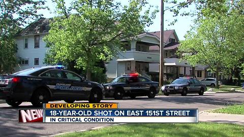 Police: Man, 18, shot in chest in Cleveland