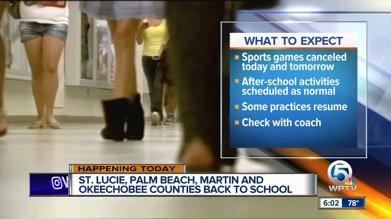 Most area schools back in session Thursday