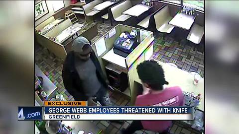 VIDEO: Armed robber caught on camera at Greenfield George Webb