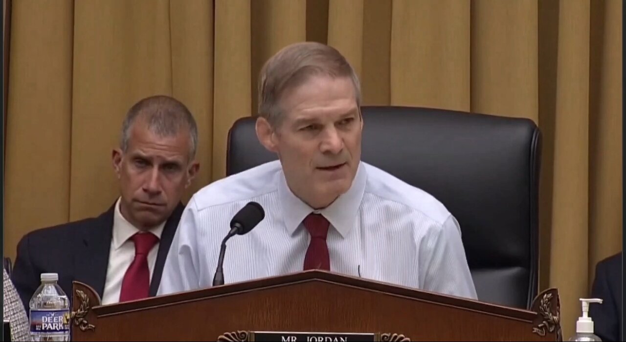 Rep Jim Jordan Hammers DOJ Hypocrisy