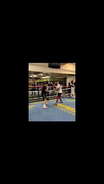 Floyd Mayweather training future world champion Rolando Romero
