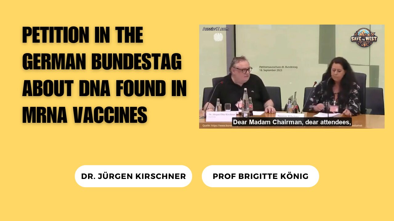 Hearing in the German Bundestag: professors replicated DNA Contaminations in mRNA vaccines