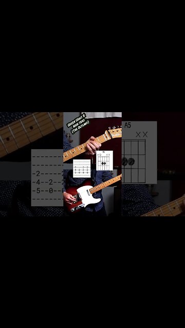 The entire intro to Green Grass and High Tides by the outlaws(with tabs) #shorts