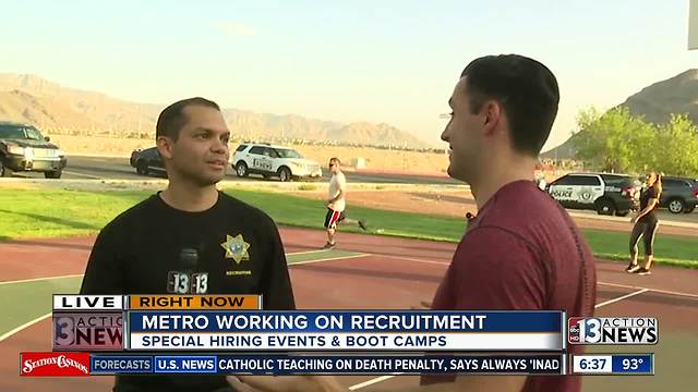 LVMPD hosting workouts at Police Memorial Park