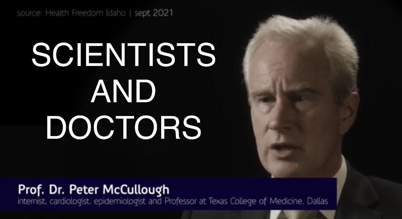 Dr. Peter McCullough: SCIENTISTS AND DOCTORS with a critical view on the corona crisis
