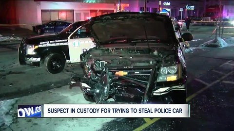 Police: person in custody after stealing, crashing Buffalo police vehicle