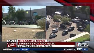 Shooting at Canyon Springs High School in North Las Vegas