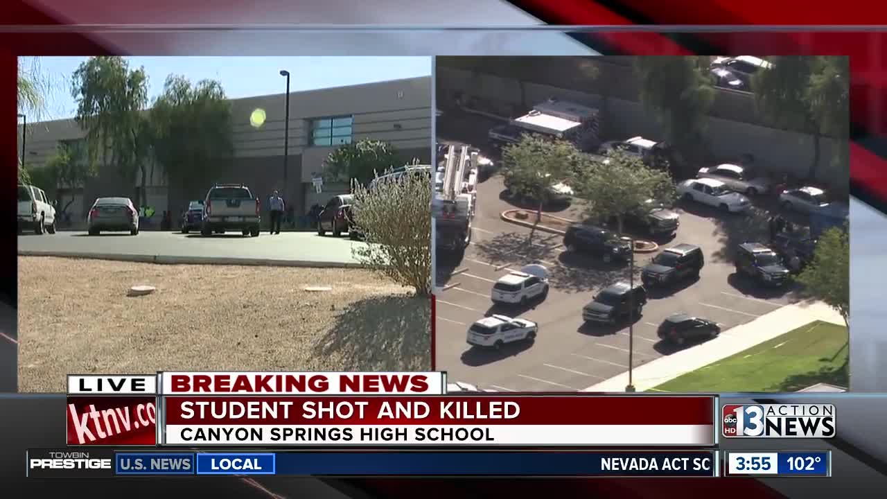 Shooting at Canyon Springs High School in North Las Vegas