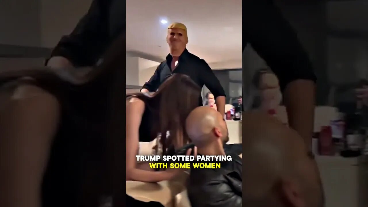 TRUMP SPOTTED PARTYING OUTSIDE OF JAIL