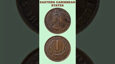 Eastern caribbean states 1 cent 1955.#shorts #coinnotesz