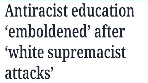 Calling out critical race theory makes you a white supremacist