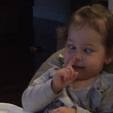 Baby Girl Crosses Her Eyes Over And Over Again