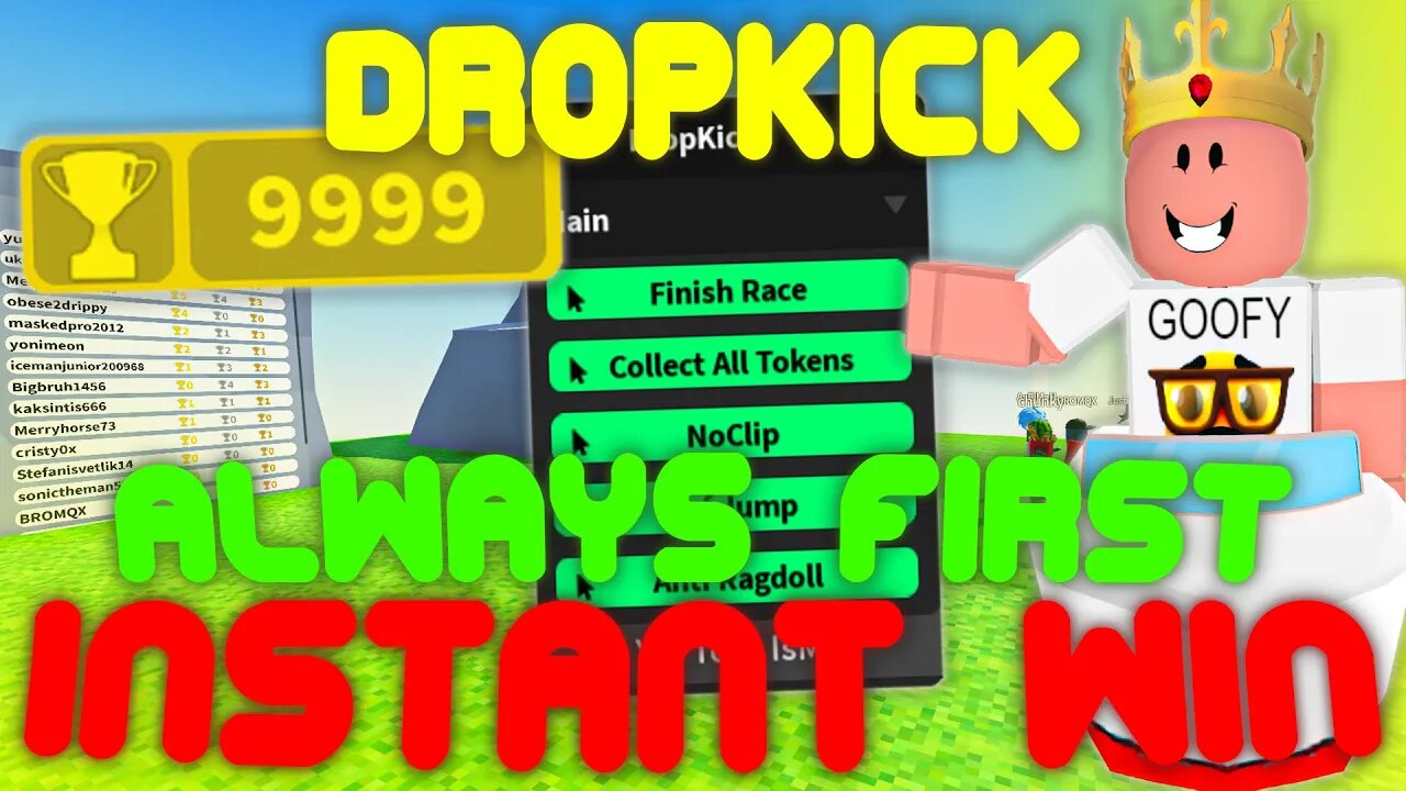 (2023 Pastebin) The *BEST* DropKick Script! Instant Win Races, Collect Tokens, and more!