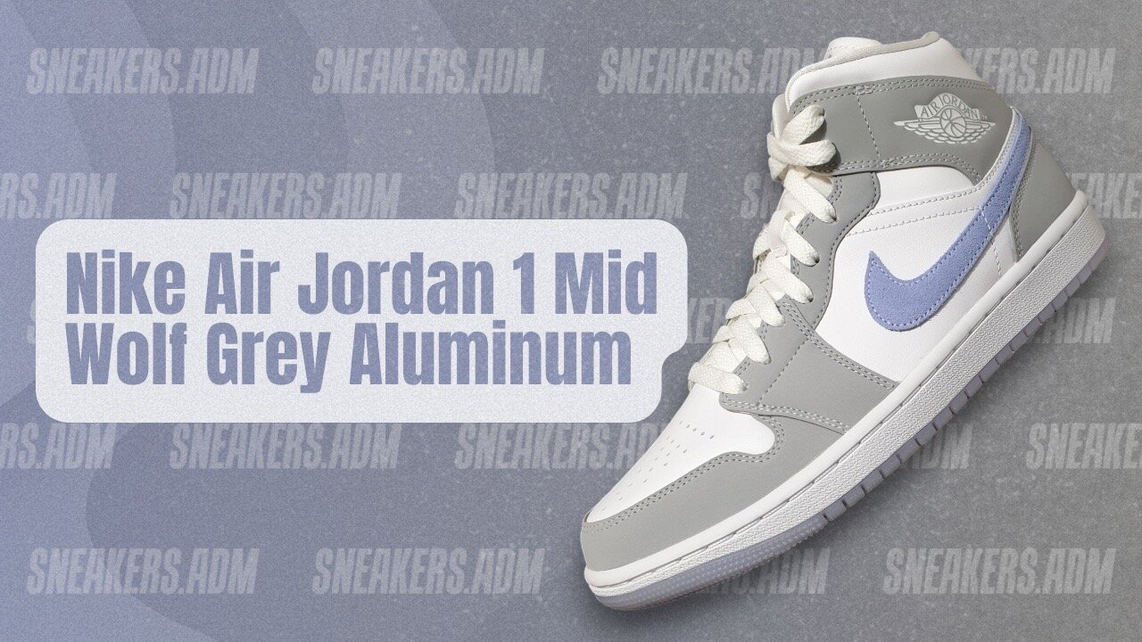 Nike Air Jordan 1 Mid Wolf Grey Aluminum (W) - BQ6472-105 - @SneakersADM