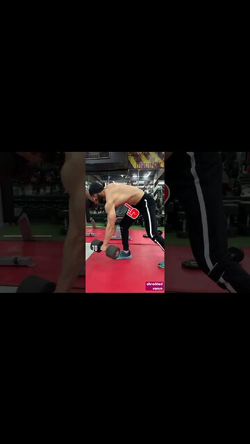 WINGS : how to use dumbbells to build back muscle #shorts #viralshorts