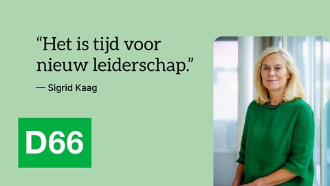 Sigrid Kaag valt door de mand