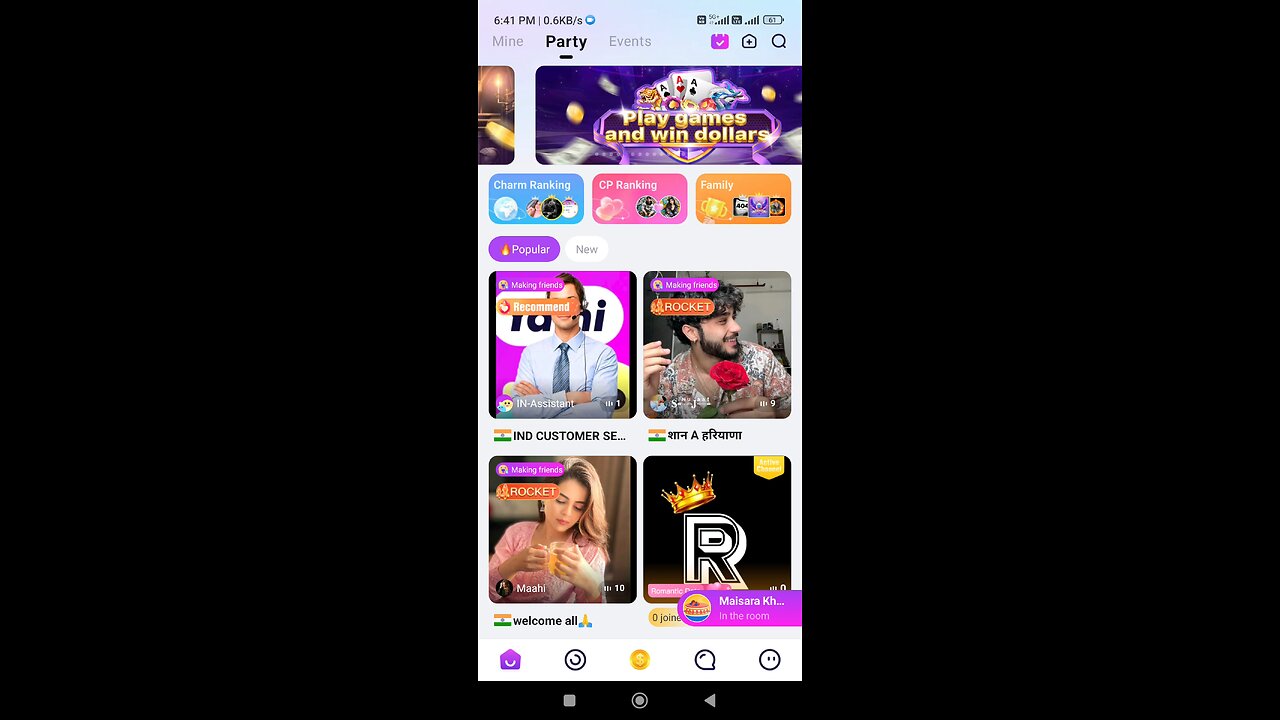 #new voice chatroom application 2024// earing free coins//