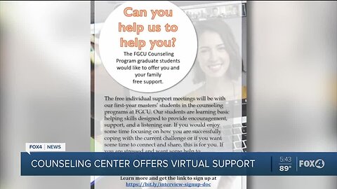 Counseling center offers virtual support