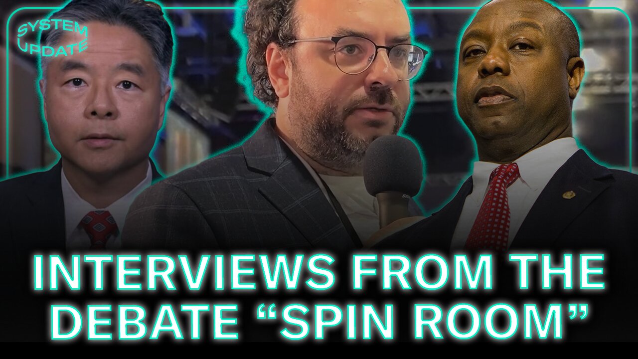 Michael Tracey Presses Lawmakers in Debate Spin Room on Dick Cheney, Israel, and More