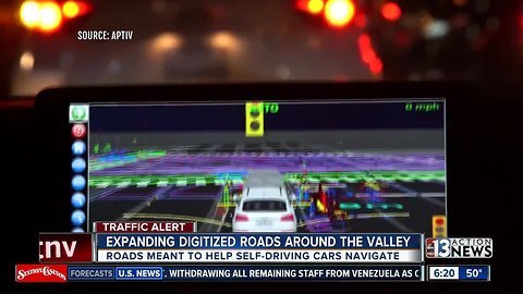 Las Vegas making plans to digitize more roadways for self-driving cars