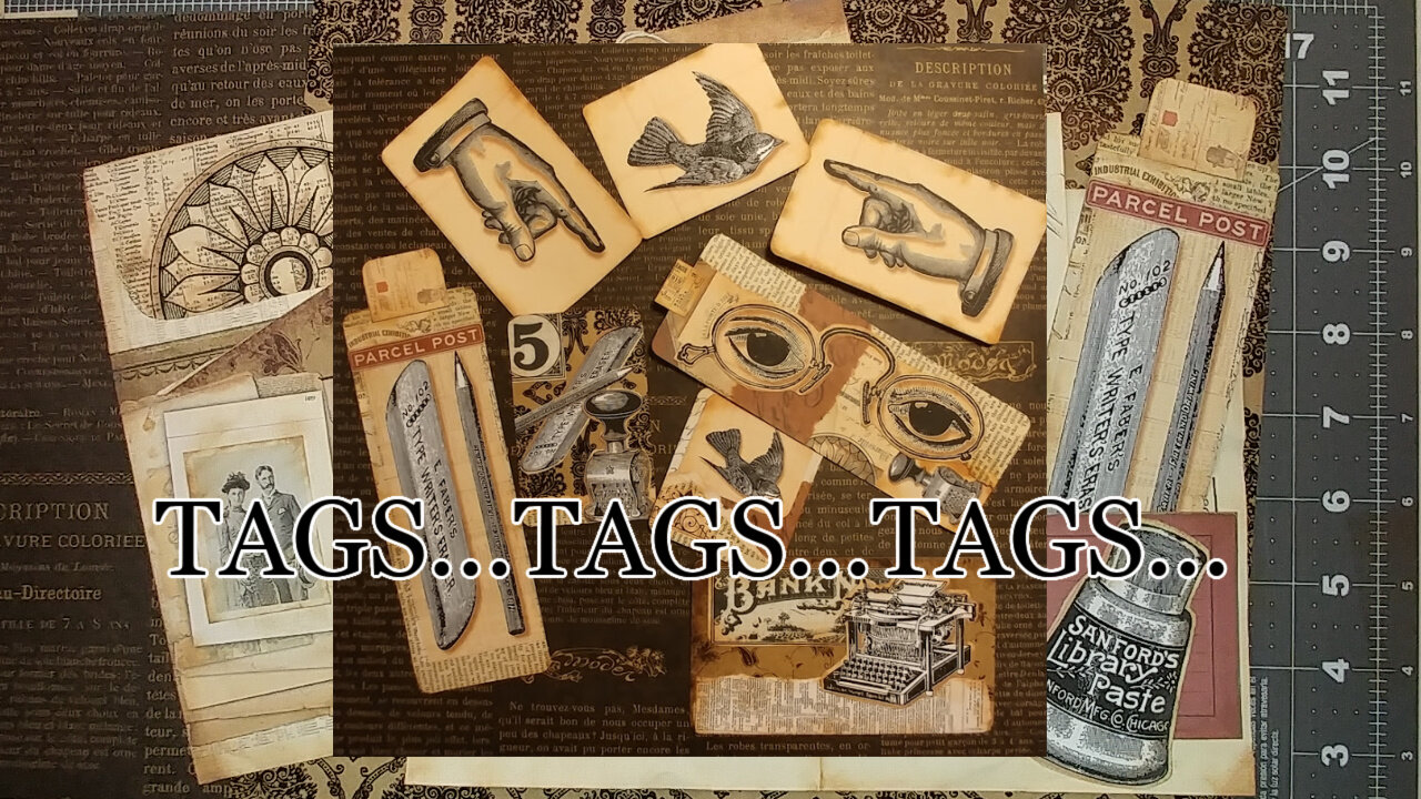 JUNK JOURNAL - MAKING TAGS - FULL SIZE Day Book Ledger - Blue Belle Farm Studio