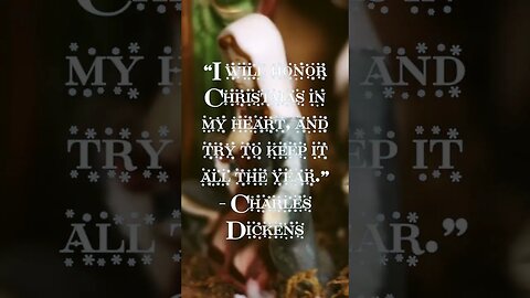 Honor Christmas #dickensian #charlesdickens #christmas #christmas2022 #quoteoftheday