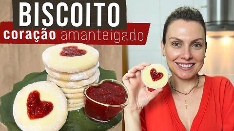 BISCOITO QUE DERRETE NA BOCA - CORAÇÃO AMANTEIGADO (FAÇA E VENDA)