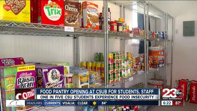 Food Pantry opening at CSUB for students and staff