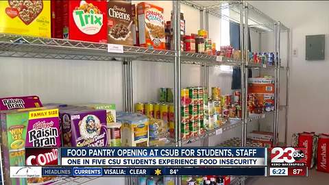 Food Pantry opening at CSUB for students and staff